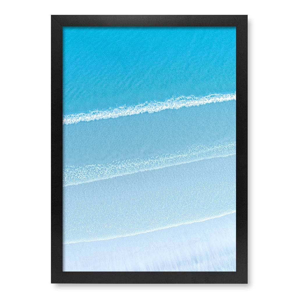 Aqua Blues 2 Callala Beach Wall Art Print A3 (29.7 x 42cm) / Matte Black Frame / No Border from our Australian Made Framed Wall Art, Prints & Posters collection by Profile Products (Australia) Pty Ltd