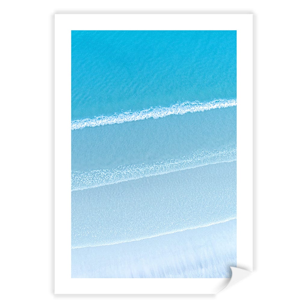 Aqua Blues 2 Callala Beach Wall Art Print A4 (21 x 29.7cm) / Print Only / White Border from our Australian Made Framed Wall Art, Prints & Posters collection by Profile Products (Australia) Pty Ltd