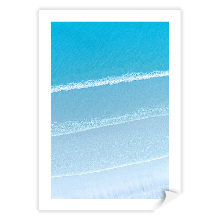 Aqua Blues 2 Callala Beach Wall Art Print A4 (21 x 29.7cm) / Print Only / White Border from our Australian Made Framed Wall Art, Prints & Posters collection by Profile Products (Australia) Pty Ltd