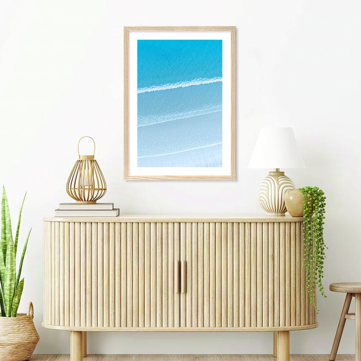Aqua Blues 2 Callala Beach Wall Art Print from our Australian Made Framed Wall Art, Prints & Posters collection by Profile Products (Australia) Pty Ltd