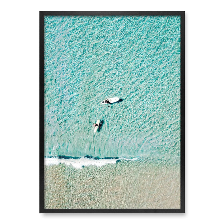 Aqua Boards Sunshine Coast Wall Art Print A1 (59.4 x 84.1cm) / Matte Black Frame / No Border from our Australian Made Framed Wall Art, Prints & Posters collection by Profile Products (Australia) Pty Ltd