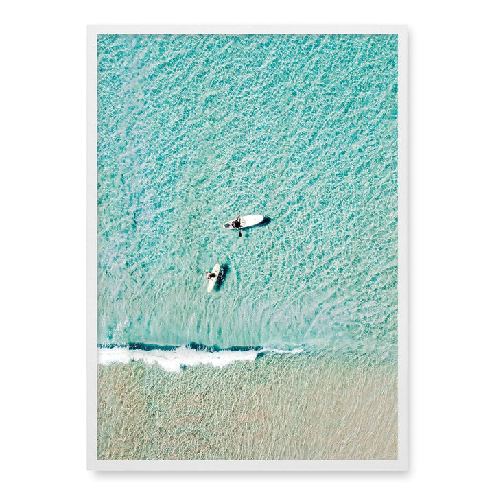 Aqua Boards Sunshine Coast Wall Art Print A1 (59.4 x 84.1cm) / Matte White Frame / No Border from our Australian Made Framed Wall Art, Prints & Posters collection by Profile Products (Australia) Pty Ltd