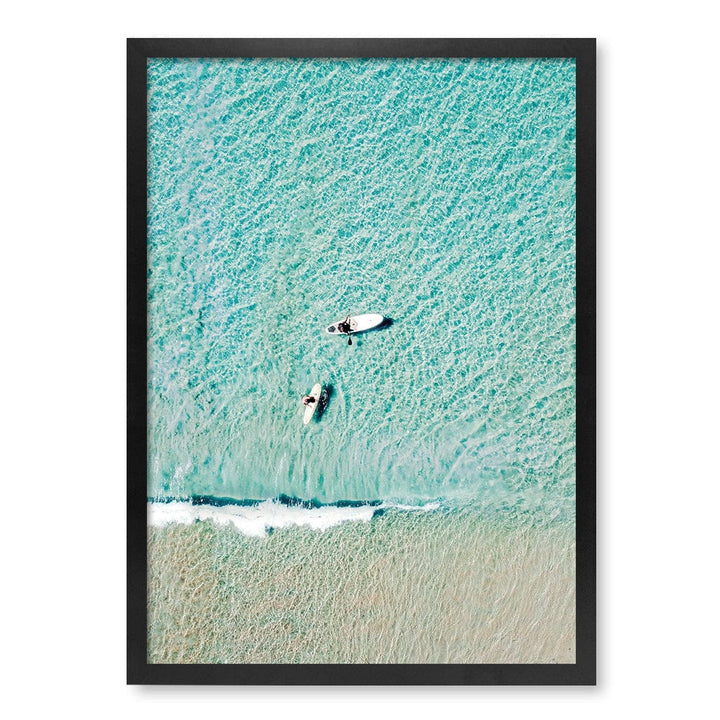 Aqua Boards Sunshine Coast Wall Art Print A2 (42 x 59.4cm) / Matte Black Frame / No Border from our Australian Made Framed Wall Art, Prints & Posters collection by Profile Products (Australia) Pty Ltd