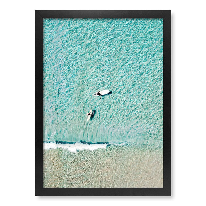 Aqua Boards Sunshine Coast Wall Art Print A3 (29.7 x 42cm) / Matte Black Frame / No Border from our Australian Made Framed Wall Art, Prints & Posters collection by Profile Products (Australia) Pty Ltd