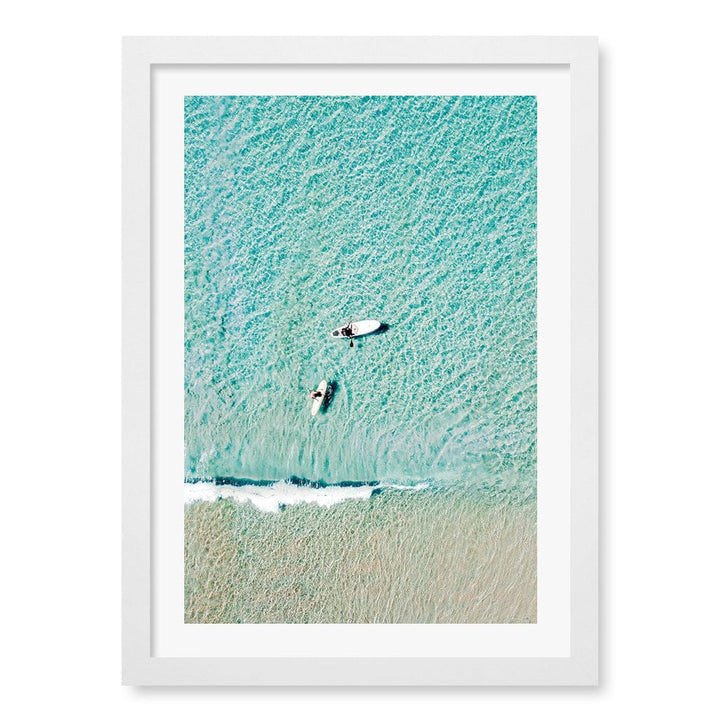 Aqua Boards Sunshine Coast Wall Art Print A3 (29.7 x 42cm) / Matte White Frame / White Border from our Australian Made Framed Wall Art, Prints & Posters collection by Profile Products (Australia) Pty Ltd