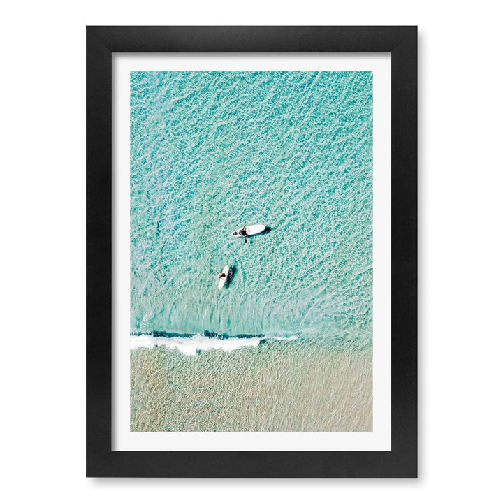 Aqua Boards Sunshine Coast Wall Art Print A4 (21 x 29.7cm) / Matte Black Frame / White Border from our Australian Made Framed Wall Art, Prints & Posters collection by Profile Products (Australia) Pty Ltd