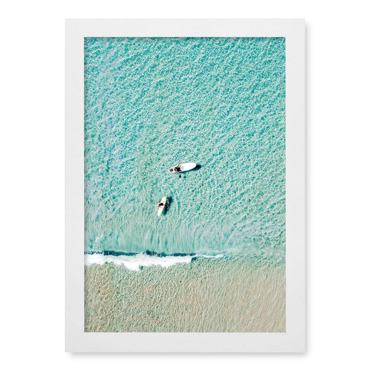 Aqua Boards Sunshine Coast Wall Art Print A4 (21 x 29.7cm) / Matte White Frame / No Border from our Australian Made Framed Wall Art, Prints & Posters collection by Profile Products (Australia) Pty Ltd