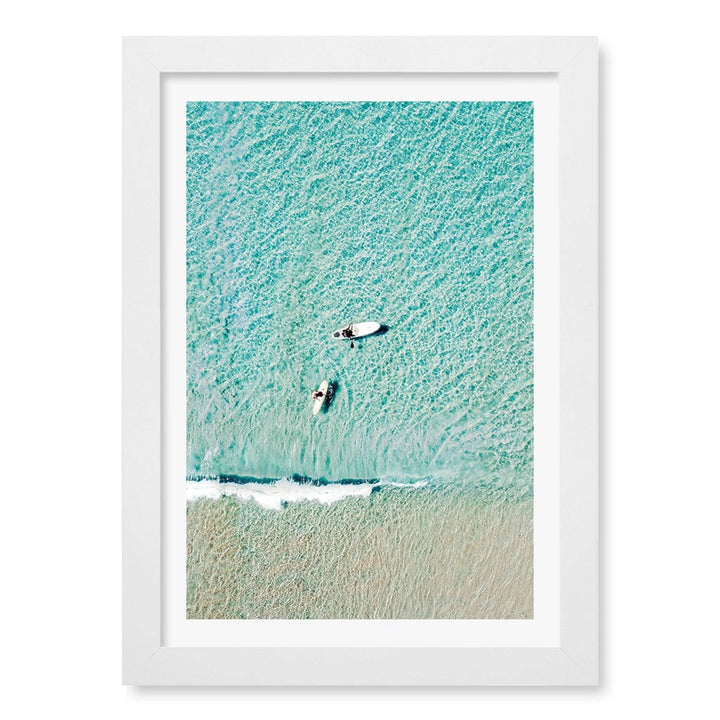 Aqua Boards Sunshine Coast Wall Art Print A4 (21 x 29.7cm) / Matte White Frame / White Border from our Australian Made Framed Wall Art, Prints & Posters collection by Profile Products (Australia) Pty Ltd