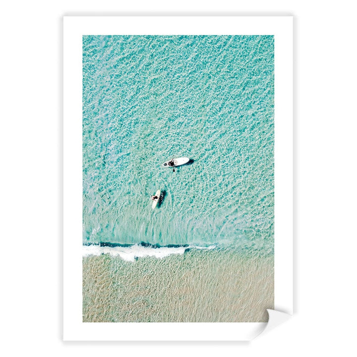 Aqua Boards Sunshine Coast Wall Art Print A4 (21 x 29.7cm) / Print Only / White Border from our Australian Made Framed Wall Art, Prints & Posters collection by Profile Products (Australia) Pty Ltd