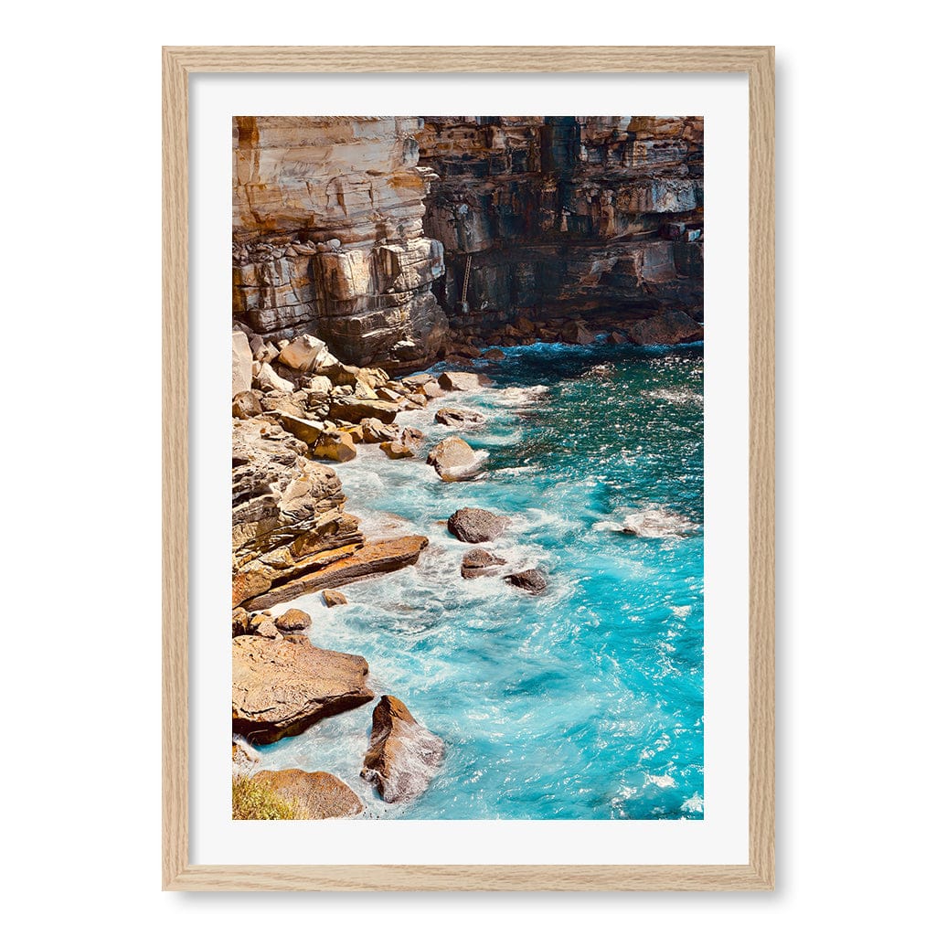 Aqua Rocks 1 Diamond Bay Reserve Wall Art Print from our Australian Made Framed Wall Art, Prints & Posters collection by Profile Products (Australia) Pty Ltd