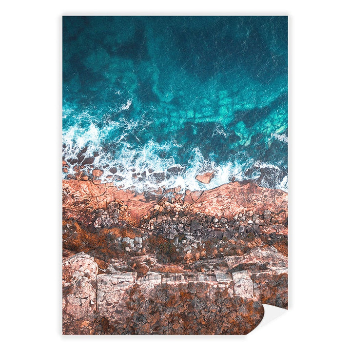Aqua Rocks 2 North Head Manly Wall Art Print A4 (21 x 29.7cm) / Print Only / No Border from our Australian Made Framed Wall Art, Prints & Posters collection by Profile Products (Australia) Pty Ltd