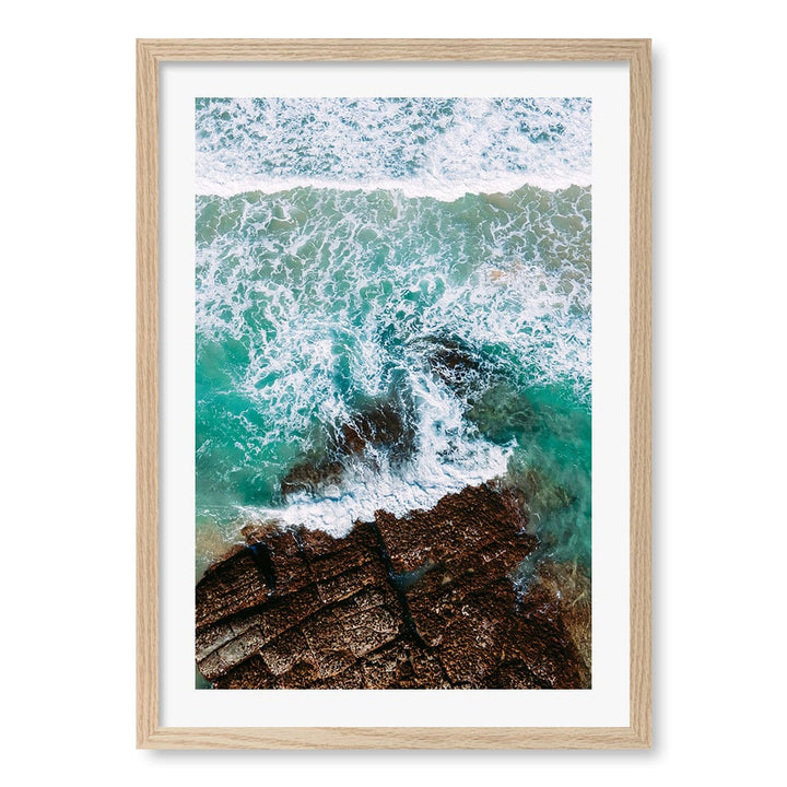 Aqua Rocks 3 Point Cartwright Wall Art Print from our Australian Made Framed Wall Art, Prints & Posters collection by Profile Products (Australia) Pty Ltd