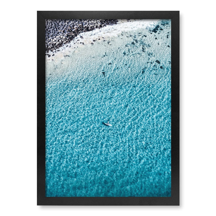 Aqua Rocks 4 Tallebudgera Wall Art Print A3 (29.7 x 42cm) / Matte Black Frame / No Border from our Australian Made Framed Wall Art, Prints & Posters collection by Profile Products (Australia) Pty Ltd