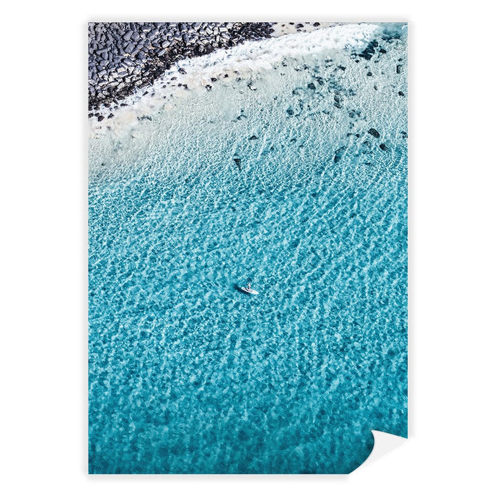 Aqua Rocks 4 Tallebudgera Wall Art Print A4 (21 x 29.7cm) / Print Only / No Border from our Australian Made Framed Wall Art, Prints & Posters collection by Profile Products (Australia) Pty Ltd