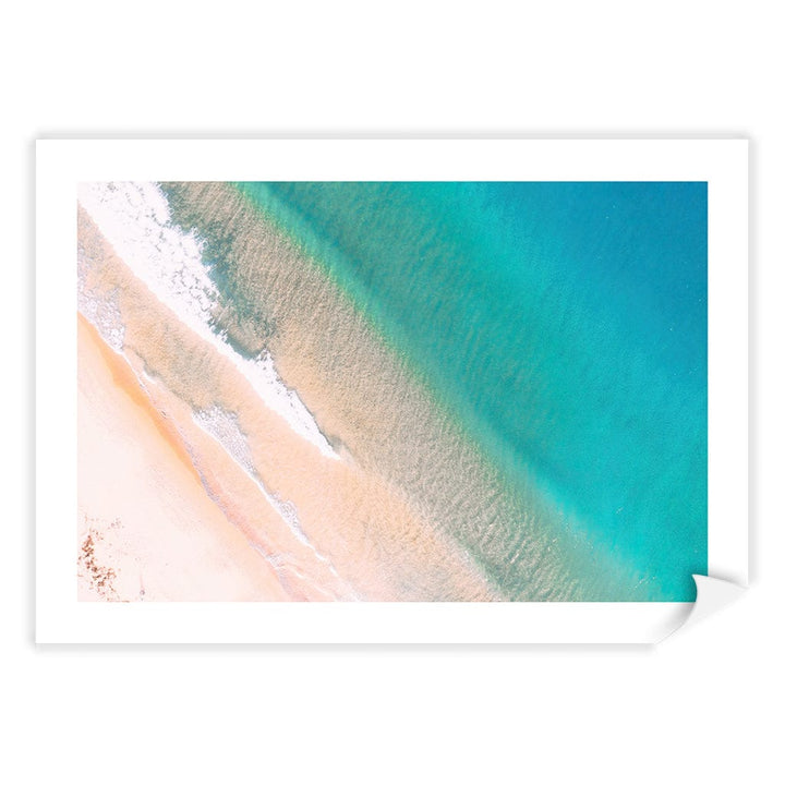 Aqua Sands 1 Putty Beach Wall Art Print A4 (21 x 29.7cm) / Print Only / White Border from our Australian Made Framed Wall Art, Prints & Posters collection by Profile Products (Australia) Pty Ltd