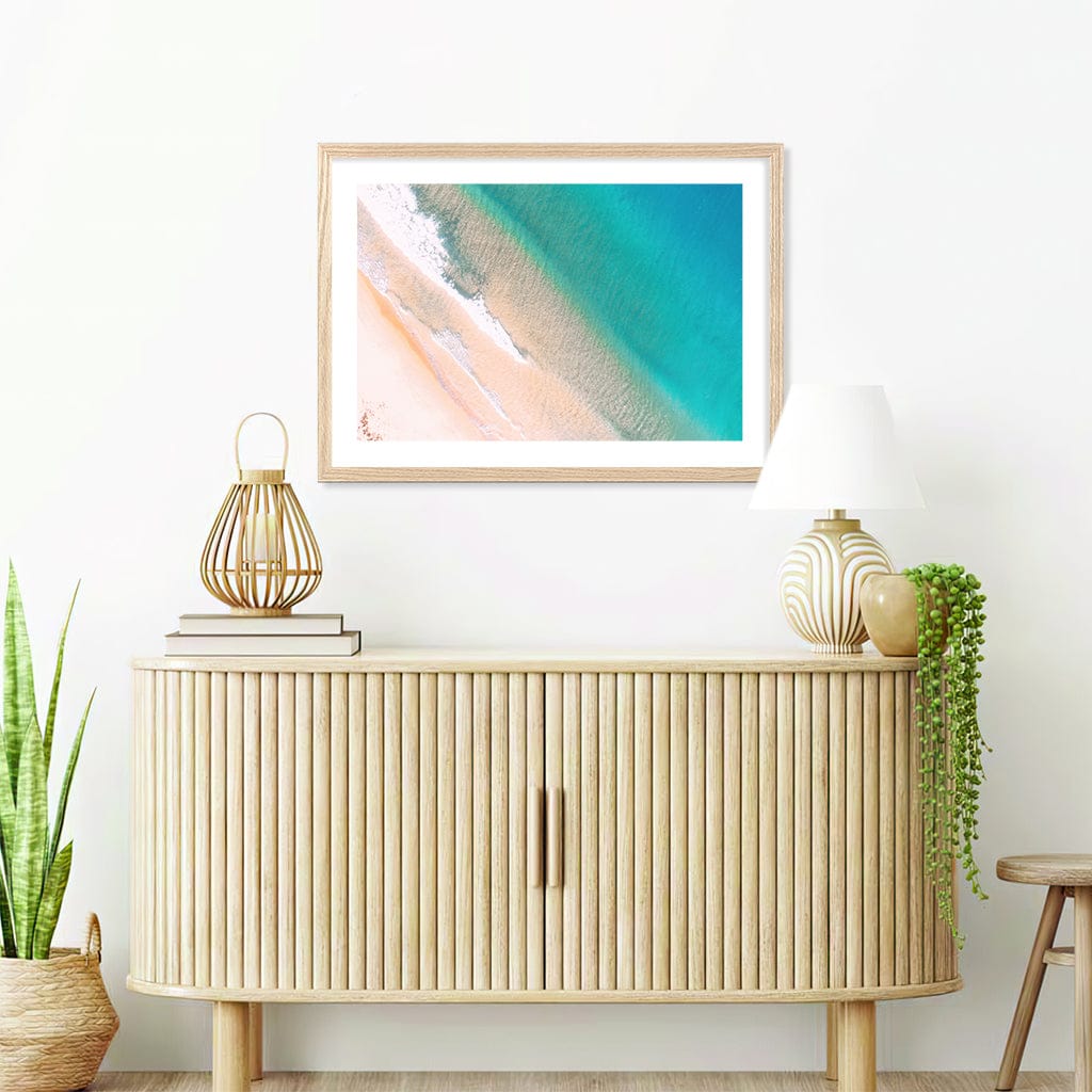 Aqua Sands 1 Putty Beach Wall Art Print from our Australian Made Framed Wall Art, Prints & Posters collection by Profile Products (Australia) Pty Ltd