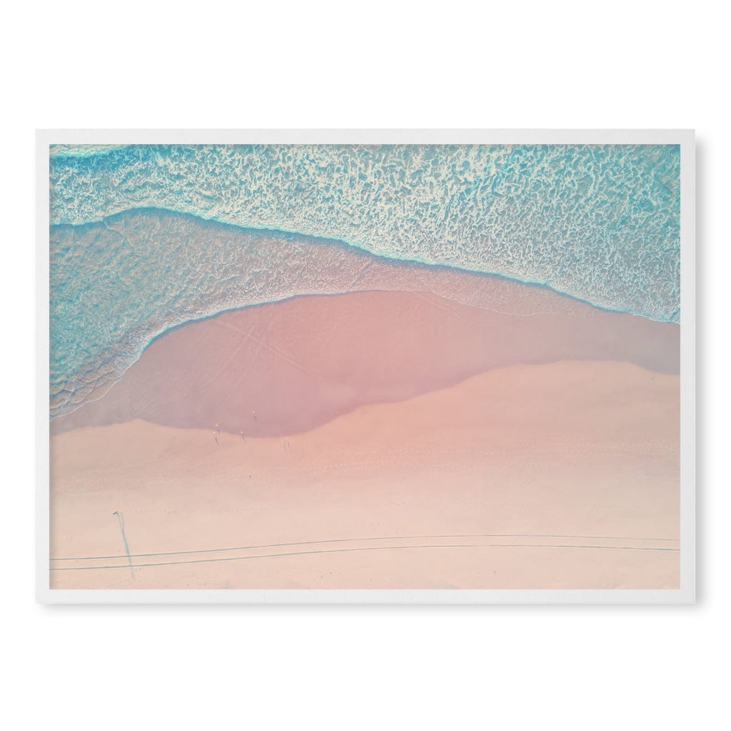 Aqua Sands 2 The Spit Wall Art Print A1 (59.4 x 84.1cm) / Matte White Frame / No Border from our Australian Made Framed Wall Art, Prints & Posters collection by Profile Products (Australia) Pty Ltd