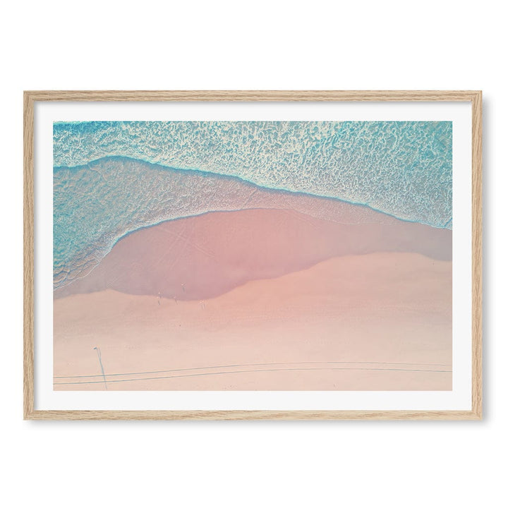 Aqua Sands 2 The Spit Wall Art Print A1 (59.4 x 84.1cm) / Natural Oak Frame / White Border from our Australian Made Framed Wall Art, Prints & Posters collection by Profile Products (Australia) Pty Ltd