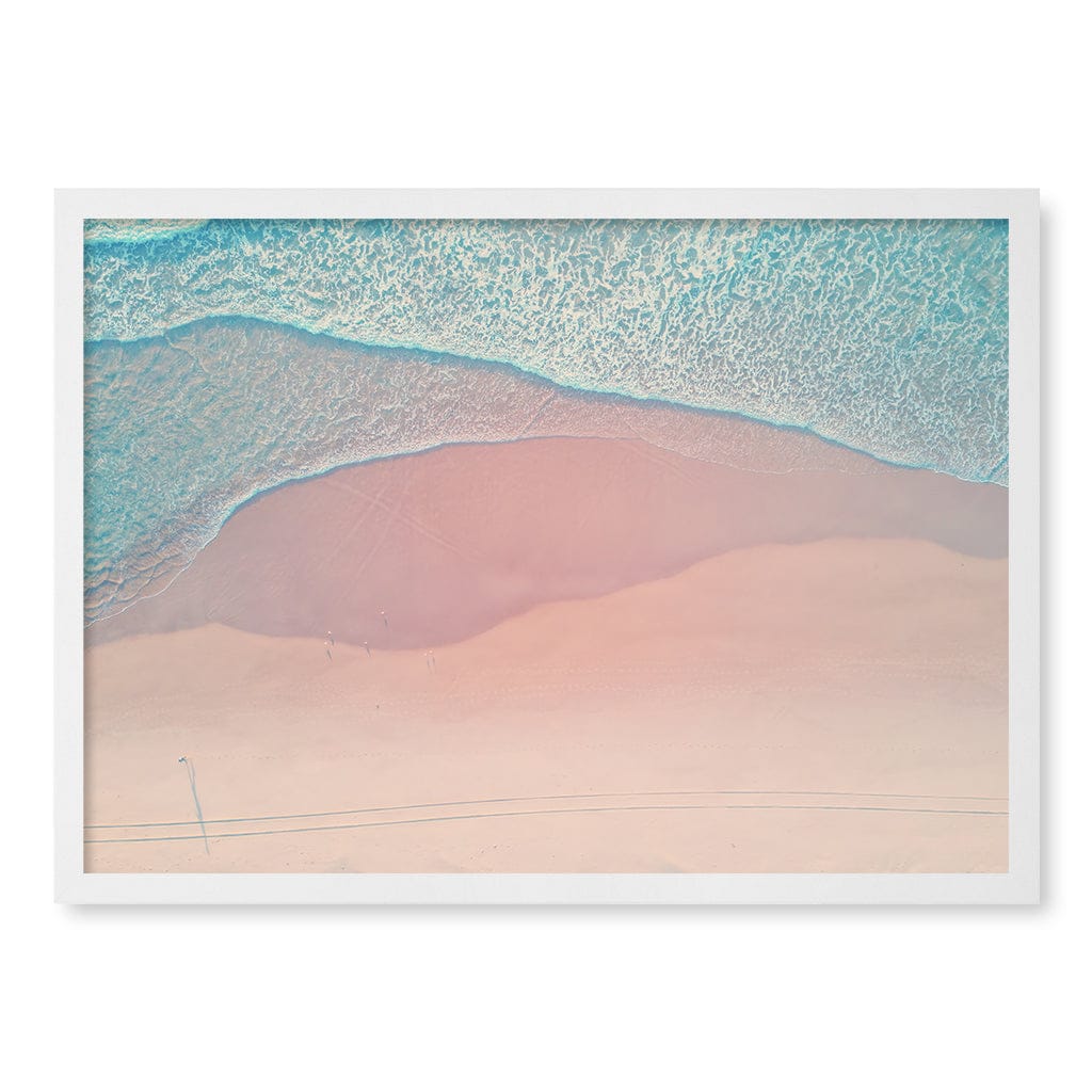 Aqua Sands 2 The Spit Wall Art Print A2 (42 x 59.4cm) / Matte White Frame / No Border from our Australian Made Framed Wall Art, Prints & Posters collection by Profile Products (Australia) Pty Ltd