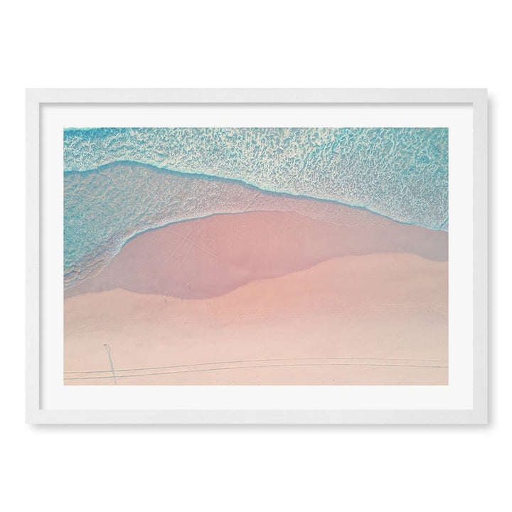 Aqua Sands 2 The Spit Wall Art Print A2 (42 x 59.4cm) / Matte White Frame / White Border from our Australian Made Framed Wall Art, Prints & Posters collection by Profile Products (Australia) Pty Ltd