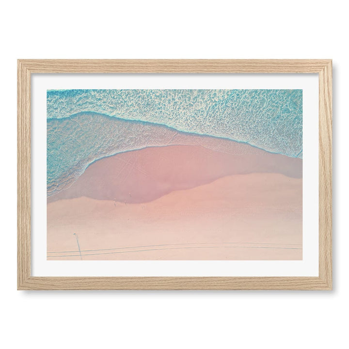 Aqua Sands 2 The Spit Wall Art Print A3 (29.7 x 42cm) / Natural Oak Frame / White Border from our Australian Made Framed Wall Art, Prints & Posters collection by Profile Products (Australia) Pty Ltd