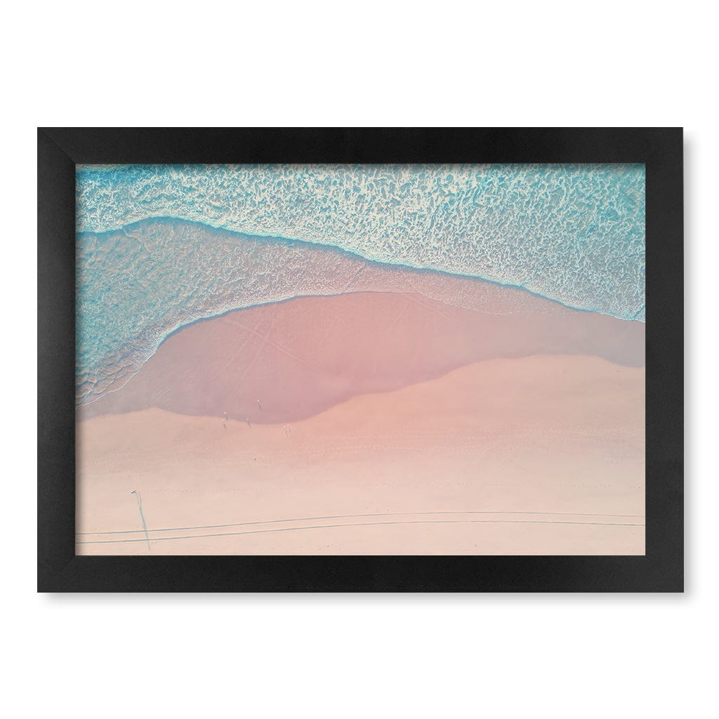 Aqua Sands 2 The Spit Wall Art Print A4 (21 x 29.7cm) / Matte Black Frame / No Border from our Australian Made Framed Wall Art, Prints & Posters collection by Profile Products (Australia) Pty Ltd