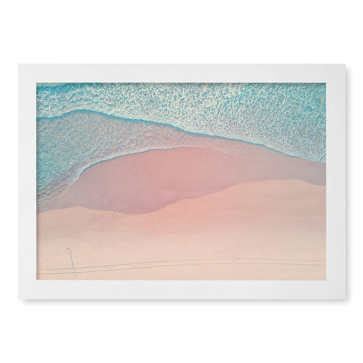Aqua Sands 2 The Spit Wall Art Print A4 (21 x 29.7cm) / Matte White Frame / No Border from our Australian Made Framed Wall Art, Prints & Posters collection by Profile Products (Australia) Pty Ltd