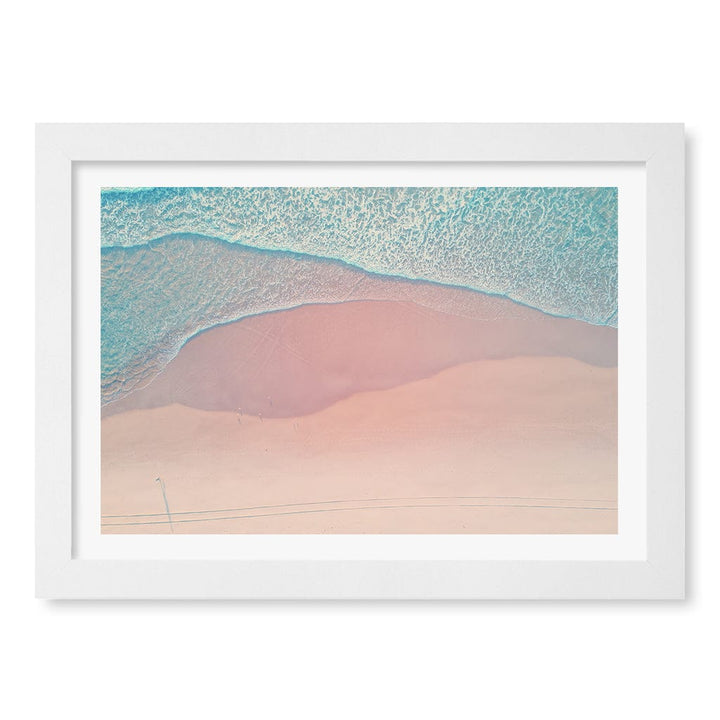 Aqua Sands 2 The Spit Wall Art Print A4 (21 x 29.7cm) / Matte White Frame / White Border from our Australian Made Framed Wall Art, Prints & Posters collection by Profile Products (Australia) Pty Ltd