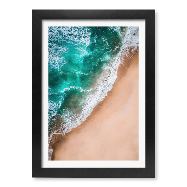 Aqua Sands 3 Wall Art Print A4 (21 x 29.7cm) / Matte Black Frame / White Border from our Australian Made Framed Wall Art, Prints & Posters collection by Profile Products (Australia) Pty Ltd
