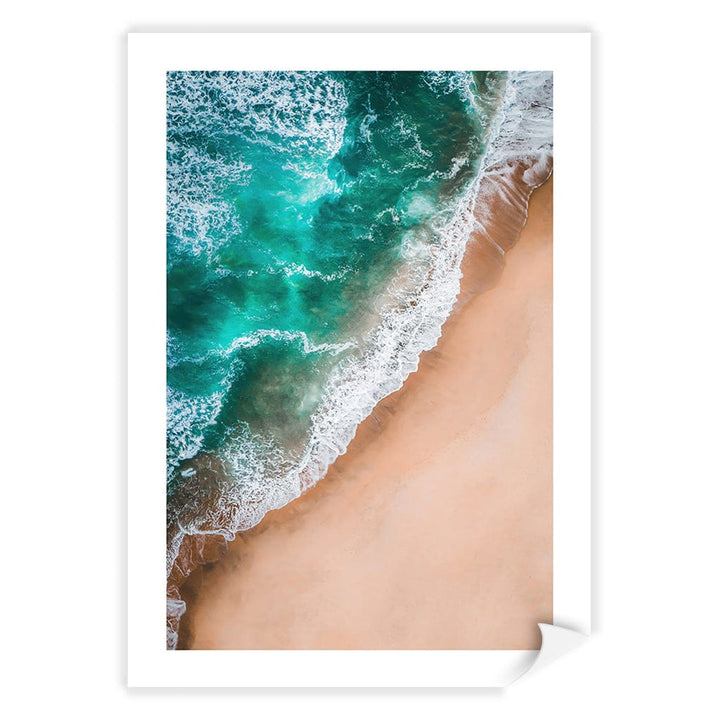 Aqua Sands 3 Wall Art Print A4 (21 x 29.7cm) / Print Only / White Border from our Australian Made Framed Wall Art, Prints & Posters collection by Profile Products (Australia) Pty Ltd