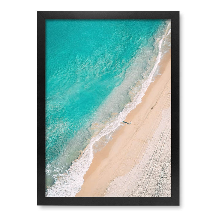 Aqua Sands 4 Cronulla Beach Wall Art Print A3 (29.7 x 42cm) / Matte Black Frame / No Border from our Australian Made Framed Wall Art, Prints & Posters collection by Profile Products (Australia) Pty Ltd