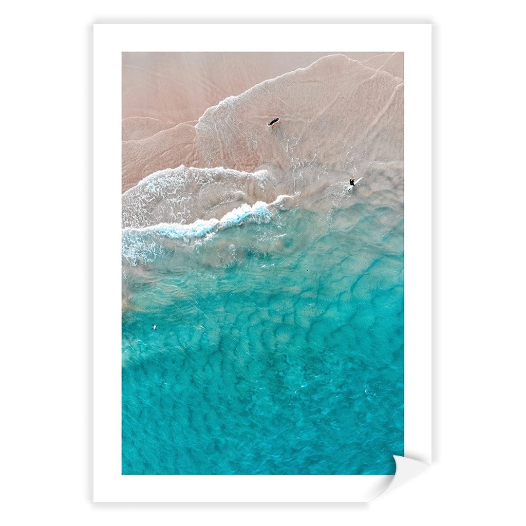 Aqua Sands 5 Main Beach Wall Art Print A4 (21 x 29.7cm) / Print Only / White Border from our Australian Made Framed Wall Art, Prints & Posters collection by Profile Products (Australia) Pty Ltd