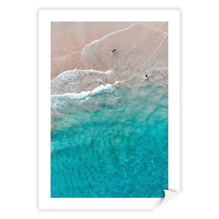Aqua Sands 5 Main Beach Wall Art Print A4 (21 x 29.7cm) / Print Only / White Border from our Australian Made Framed Wall Art, Prints & Posters collection by Profile Products (Australia) Pty Ltd