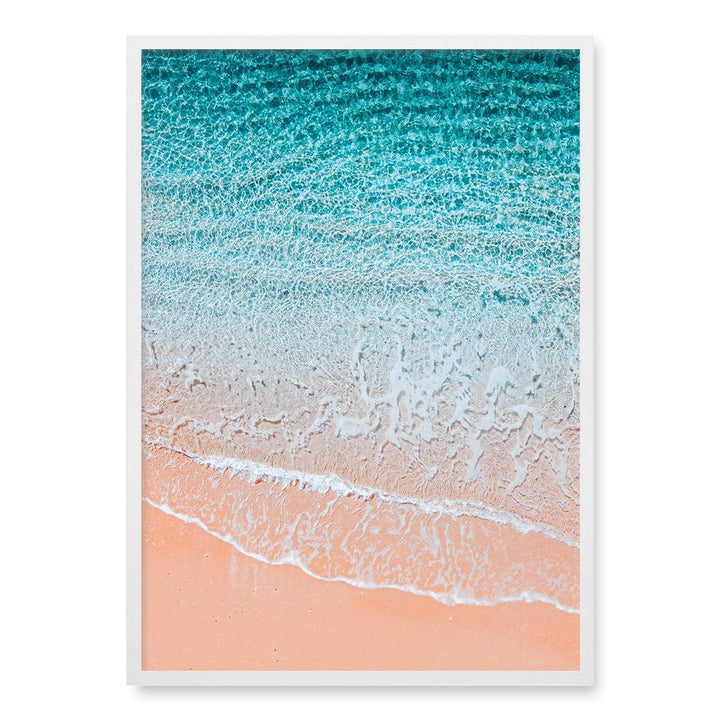 Aqua Sands 6 Sunshine Coast Wall Art Print A1 (59.4 x 84.1cm) / Matte White Frame / No Border from our Australian Made Framed Wall Art, Prints & Posters collection by Profile Products (Australia) Pty Ltd