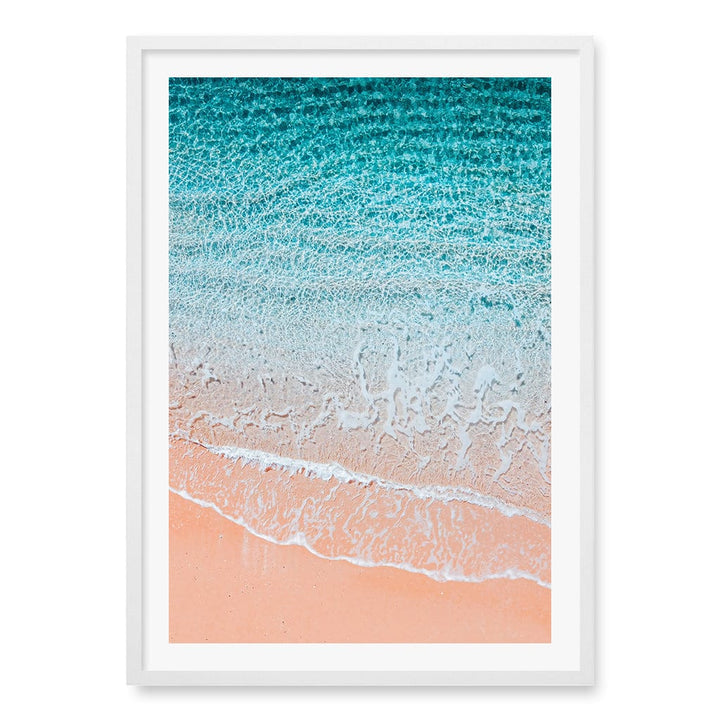 Aqua Sands 6 Sunshine Coast Wall Art Print A1 (59.4 x 84.1cm) / Matte White Frame / White Border from our Australian Made Framed Wall Art, Prints & Posters collection by Profile Products (Australia) Pty Ltd