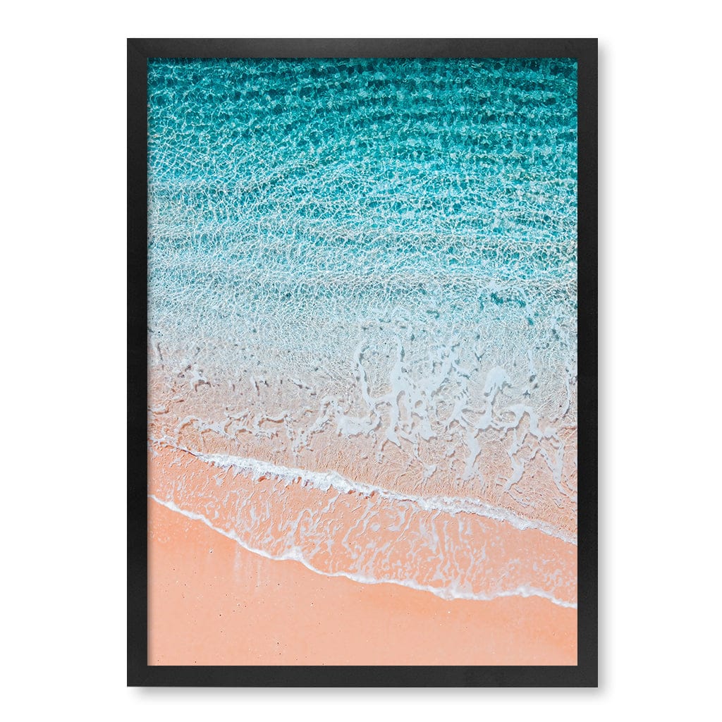 Aqua Sands 6 Sunshine Coast Wall Art Print A2 (42 x 59.4cm) / Matte Black Frame / No Border from our Australian Made Framed Wall Art, Prints & Posters collection by Profile Products (Australia) Pty Ltd