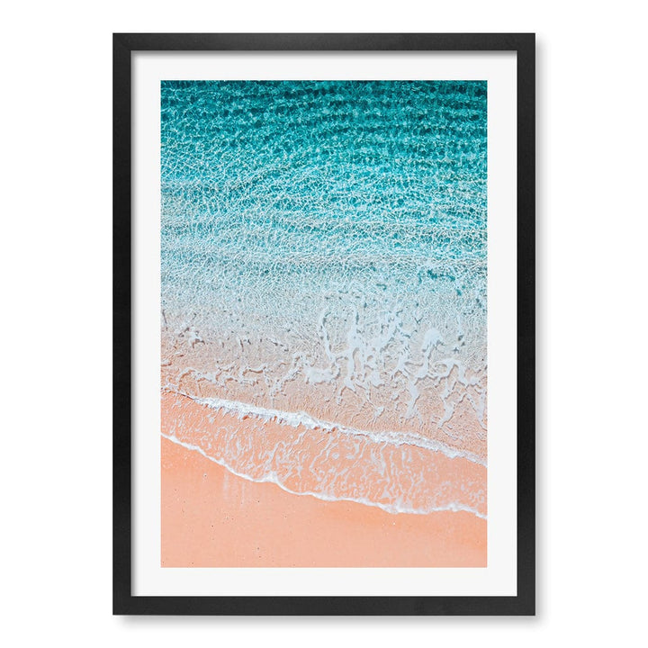 Aqua Sands 6 Sunshine Coast Wall Art Print A2 (42 x 59.4cm) / Matte Black Frame / White Border from our Australian Made Framed Wall Art, Prints & Posters collection by Profile Products (Australia) Pty Ltd