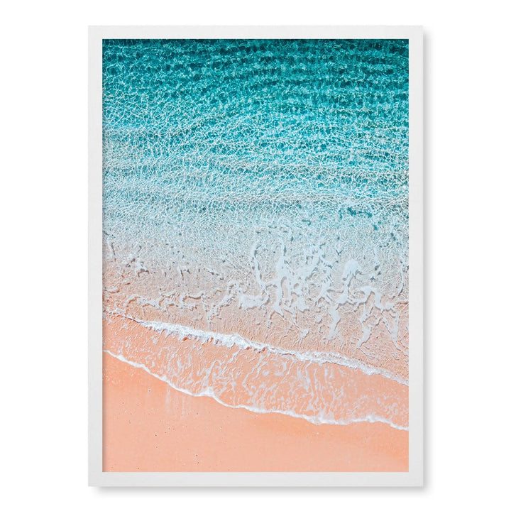 Aqua Sands 6 Sunshine Coast Wall Art Print A2 (42 x 59.4cm) / Matte White Frame / No Border from our Australian Made Framed Wall Art, Prints & Posters collection by Profile Products (Australia) Pty Ltd