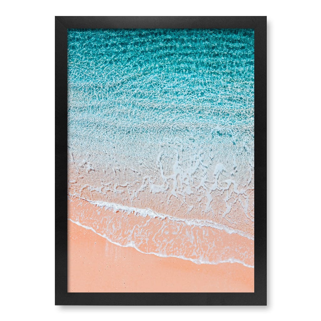 Aqua Sands 6 Sunshine Coast Wall Art Print A3 (29.7 x 42cm) / Matte Black Frame / No Border from our Australian Made Framed Wall Art, Prints & Posters collection by Profile Products (Australia) Pty Ltd