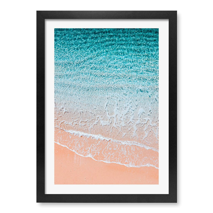 Aqua Sands 6 Sunshine Coast Wall Art Print A3 (29.7 x 42cm) / Matte Black Frame / White Border from our Australian Made Framed Wall Art, Prints & Posters collection by Profile Products (Australia) Pty Ltd