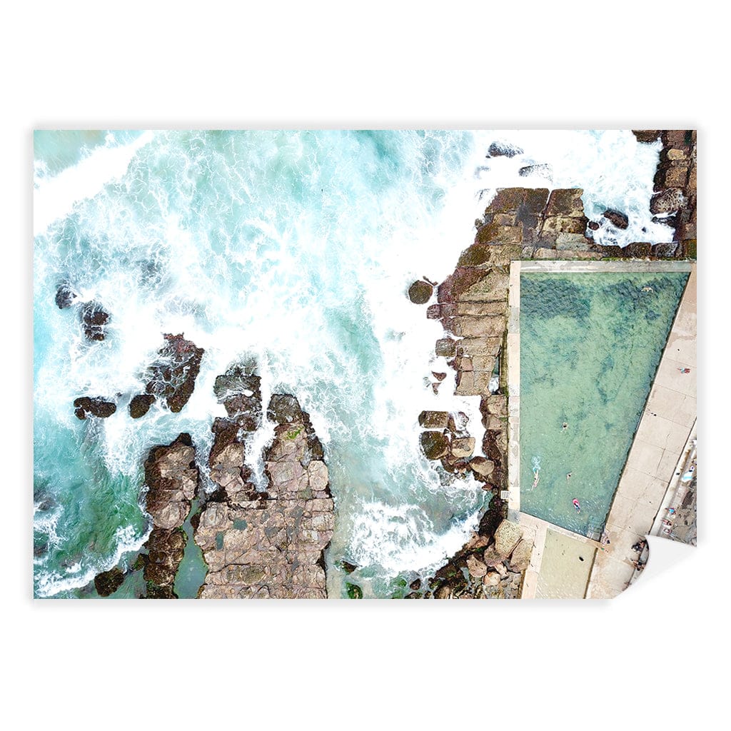 Avalon Ocean Pool Wall Art Print A4 (21 x 29.7cm) / Print Only / No Border from our Australian Made Framed Wall Art, Prints & Posters collection by Profile Products (Australia) Pty Ltd