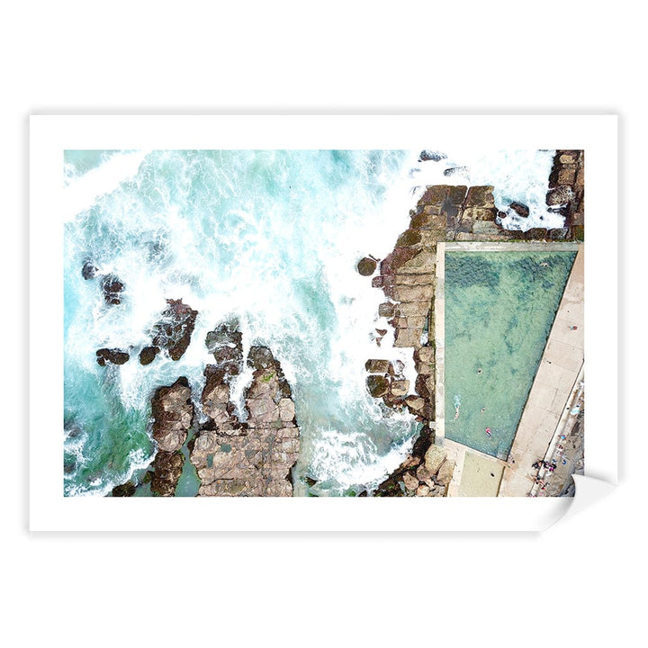 Avalon Ocean Pool Wall Art Print A4 (21 x 29.7cm) / Print Only / White Border from our Australian Made Framed Wall Art, Prints & Posters collection by Profile Products (Australia) Pty Ltd