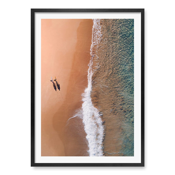Avalon Sands Wall Art Print A1 (59.4 x 84.1cm) / Matte Black Frame / White Border from our Australian Made Framed Wall Art, Prints & Posters collection by Profile Products (Australia) Pty Ltd