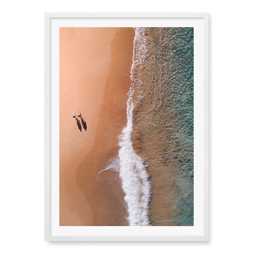 Avalon Sands Wall Art Print A1 (59.4 x 84.1cm) / Matte White Frame / White Border from our Australian Made Framed Wall Art, Prints & Posters collection by Profile Products (Australia) Pty Ltd