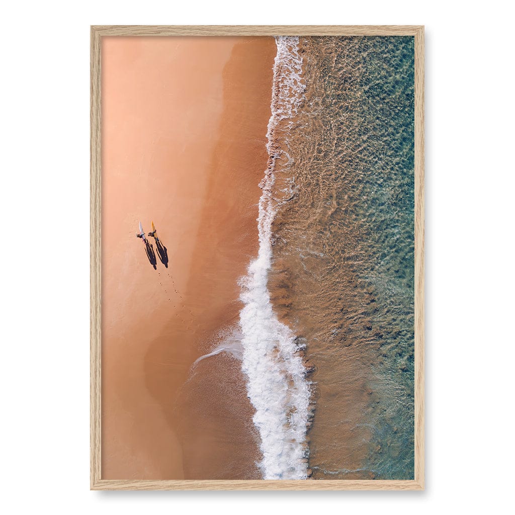 Avalon Sands Wall Art Print A1 (59.4 x 84.1cm) / Natural Oak Frame / No Border from our Australian Made Framed Wall Art, Prints & Posters collection by Profile Products (Australia) Pty Ltd