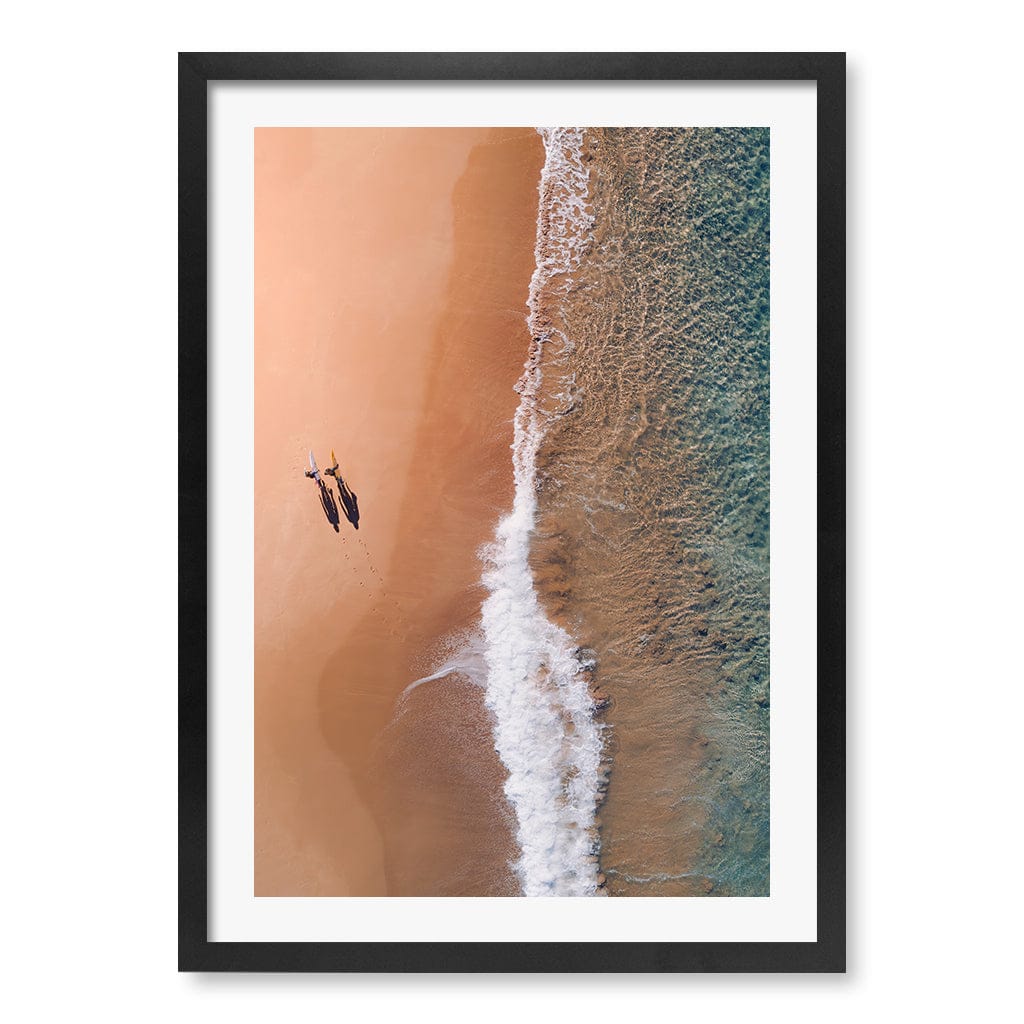 Avalon Sands Wall Art Print A2 (42 x 59.4cm) / Matte Black Frame / White Border from our Australian Made Framed Wall Art, Prints & Posters collection by Profile Products (Australia) Pty Ltd