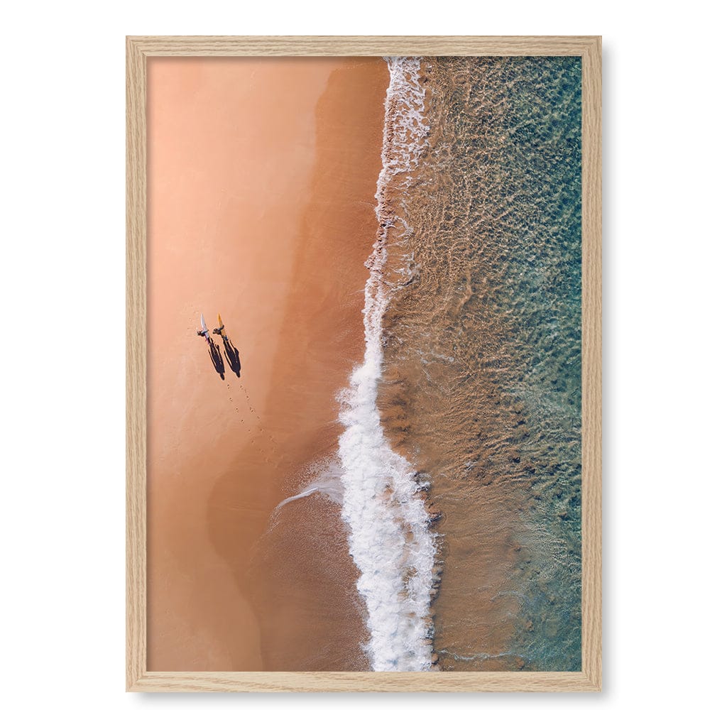 Avalon Sands Wall Art Print A2 (42 x 59.4cm) / Natural Oak Frame / No Border from our Australian Made Framed Wall Art, Prints & Posters collection by Profile Products (Australia) Pty Ltd