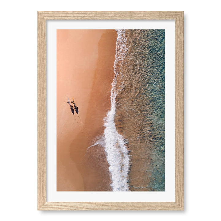 Avalon Sands Wall Art Print A3 (29.7 x 42cm) / Natural Oak Frame / White Border from our Australian Made Framed Wall Art, Prints & Posters collection by Profile Products (Australia) Pty Ltd