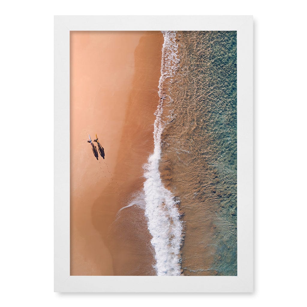 Avalon Sands Wall Art Print A4 (21 x 29.7cm) / Matte White Frame / No Border from our Australian Made Framed Wall Art, Prints & Posters collection by Profile Products (Australia) Pty Ltd