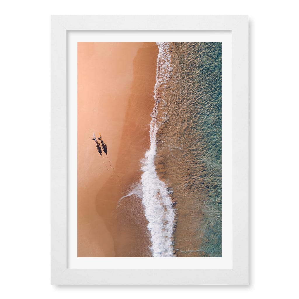 Avalon Sands Wall Art Print A4 (21 x 29.7cm) / Matte White Frame / White Border from our Australian Made Framed Wall Art, Prints & Posters collection by Profile Products (Australia) Pty Ltd